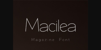 Macilea Font Poster 1