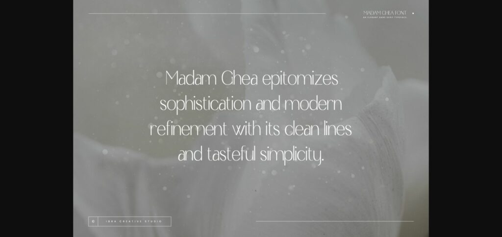 Madam Ghea Font Poster 4