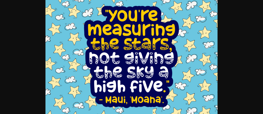 Made with Stars Font Poster 4