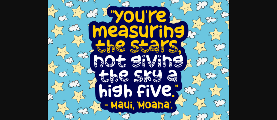 Made with Stars Font Poster 2