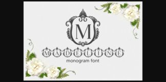 Madeline Monogram Font Poster 1