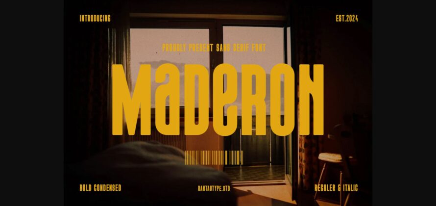 Maderon Font Poster 3