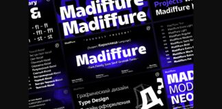 Madiffure Font Poster 1