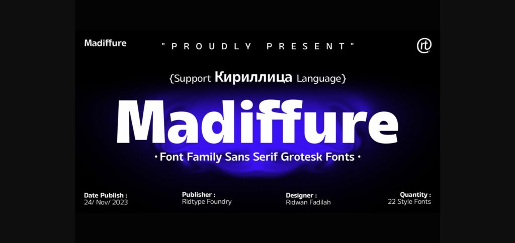 Madiffure Font Poster 4