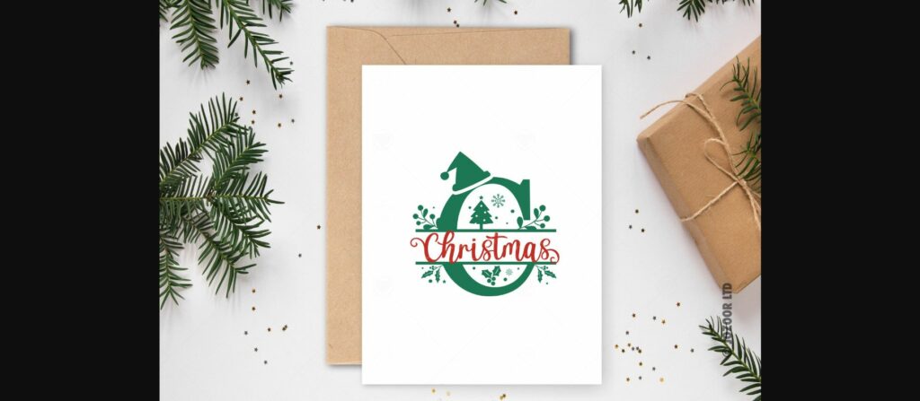 Madison Christmas Split Monogram Font Poster 9