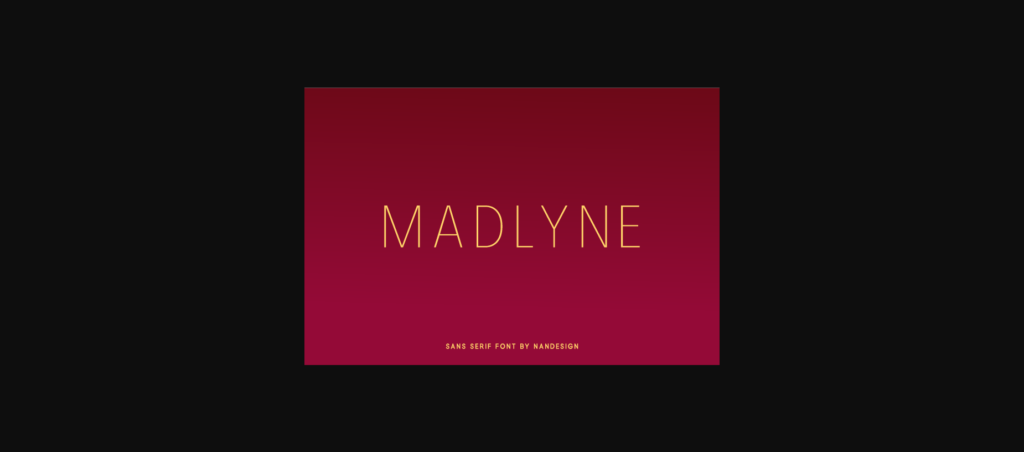 Madlyne Font Poster 3