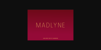 Madlyne Font Poster 1