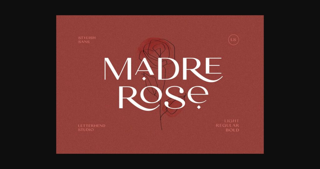 Madre Rose Font Poster 3