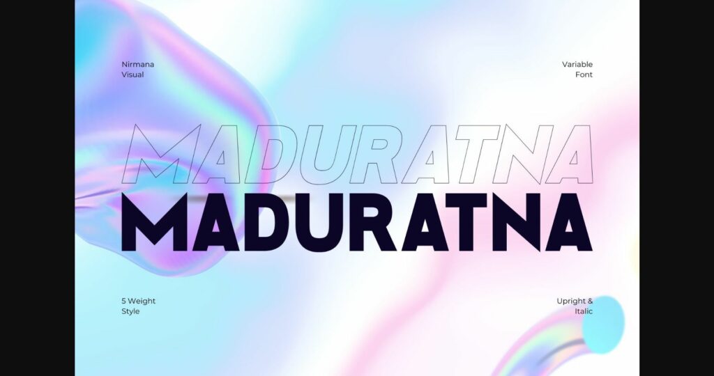 Maduratna Font Poster 3