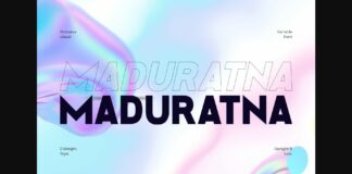 Maduratna Font Poster 1