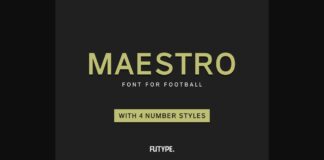 Maestro Font Poster 1