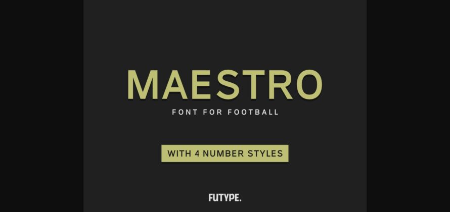 Maestro Font Poster 1