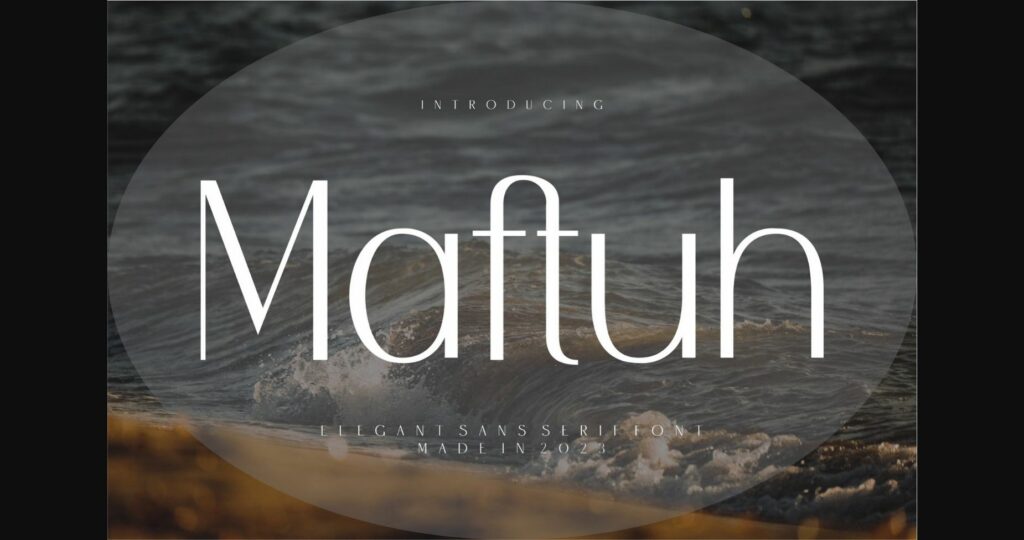 Maftuh Font Poster 3