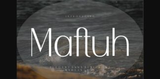 Maftuh Font Poster 1