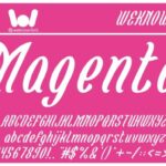 Magenta Flower Fonts