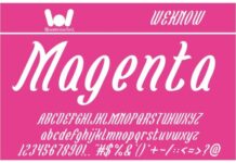 Magenta Flower Fonts