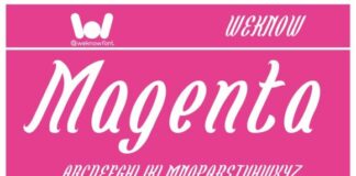 Magenta Flower Fonts