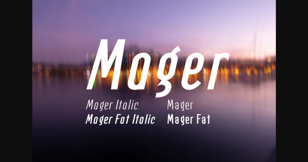 Mager Font Poster 3