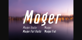 Mager Font Poster 1