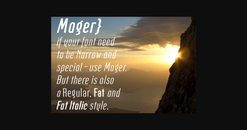 Mager Font Poster 4