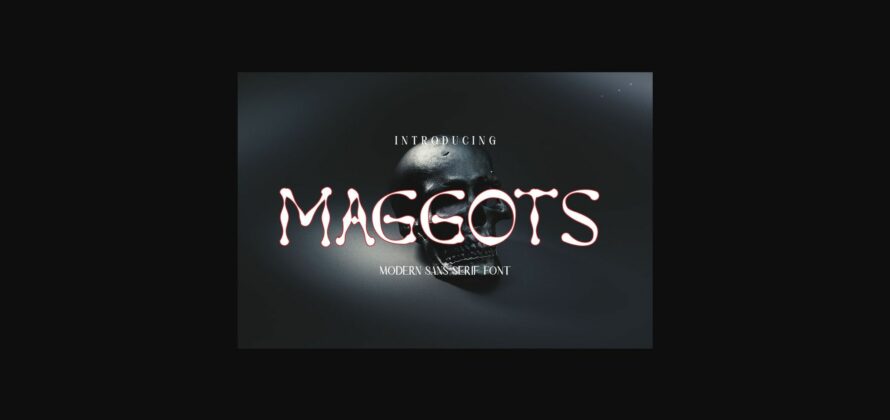 Maggots Font Poster 3