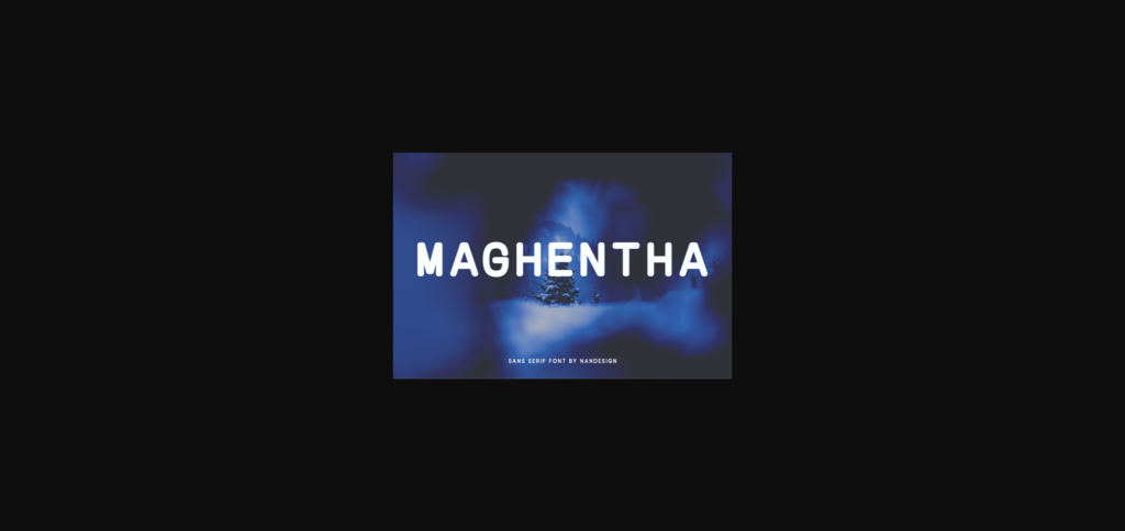 Maghentha Font Poster 3