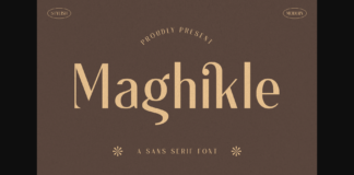 Maghikle Font Poster 1