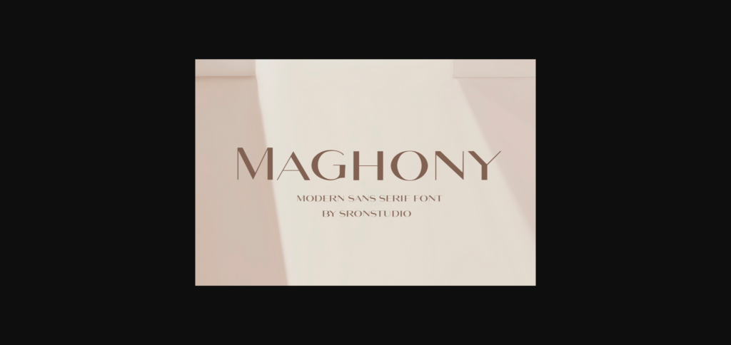 Maghony Font Poster 3