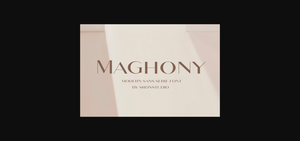 Maghony Font Poster 1