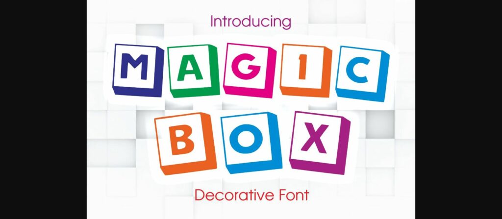 Magic Box Font Poster 3