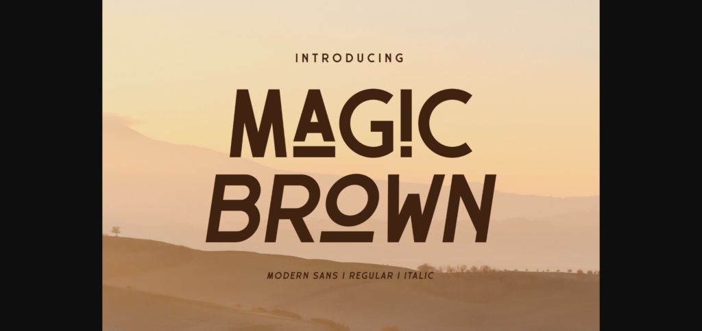 Magic Brown Font Poster 1