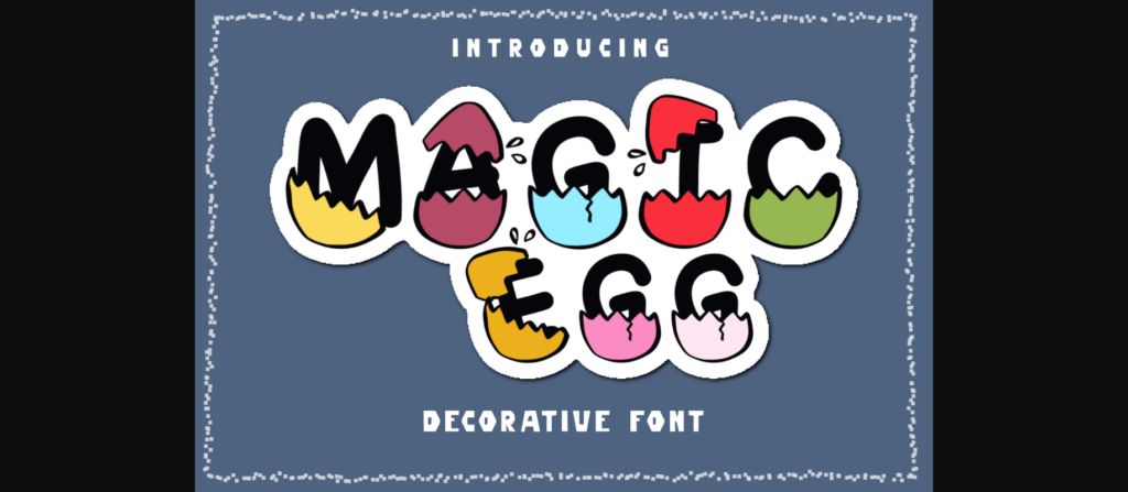 Magic Eggs Font Poster 3