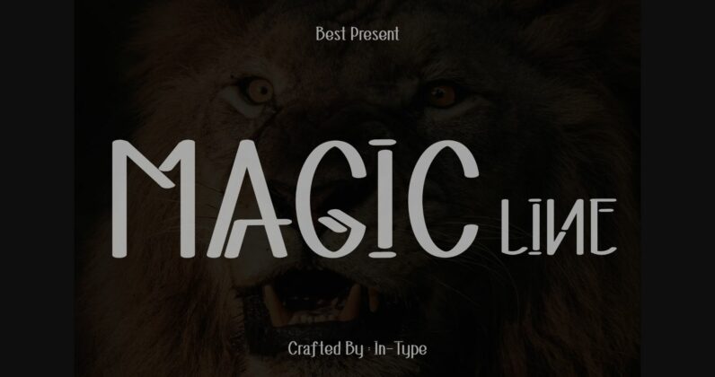 Magic Line Font Poster 3