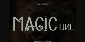 Magic Line Font Poster 1