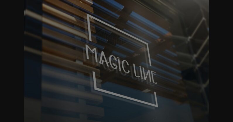 Magic Line Font Poster 8