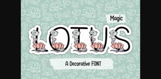 Magic Lotus Font Poster 1