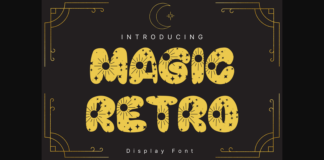 Magic Retro Font Poster 1