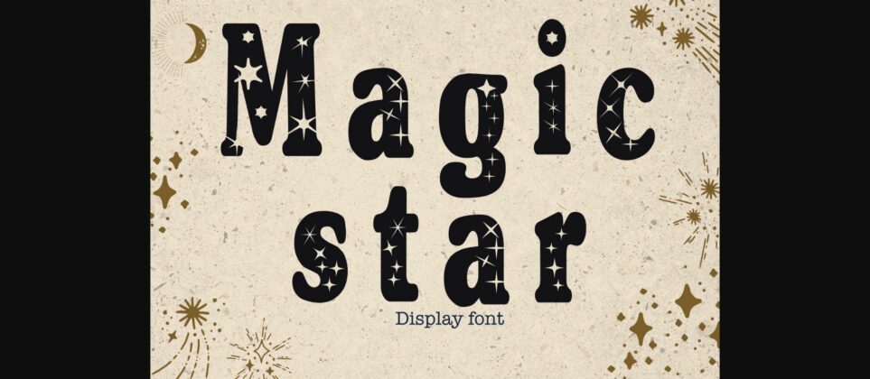 Magic Star Font Poster 1