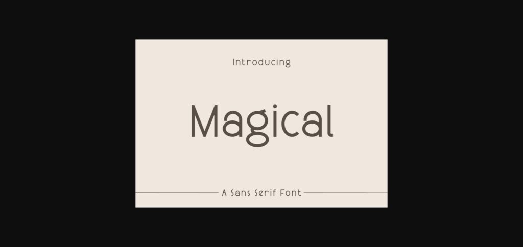 Magical Font Poster 3