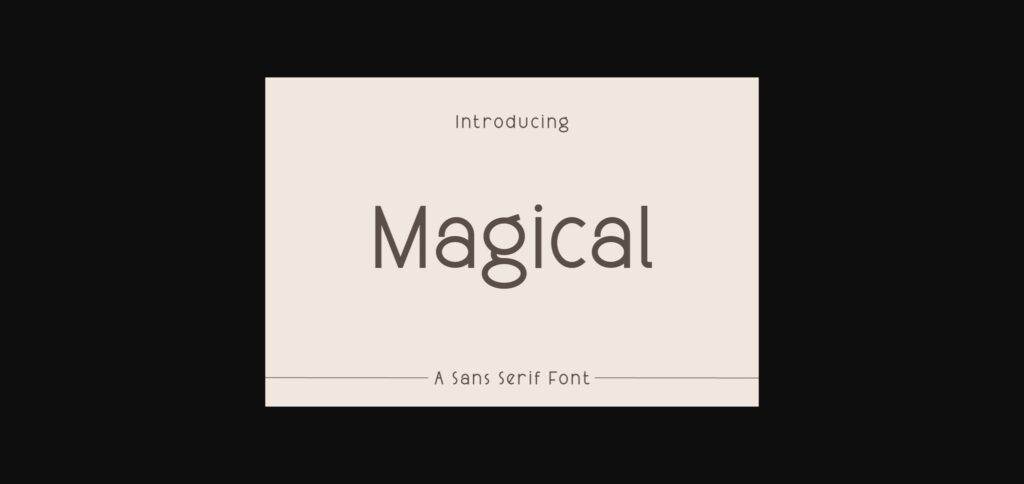 Magical Font Poster 1