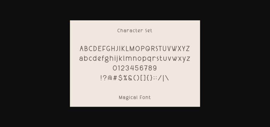 Magical Font Poster 9