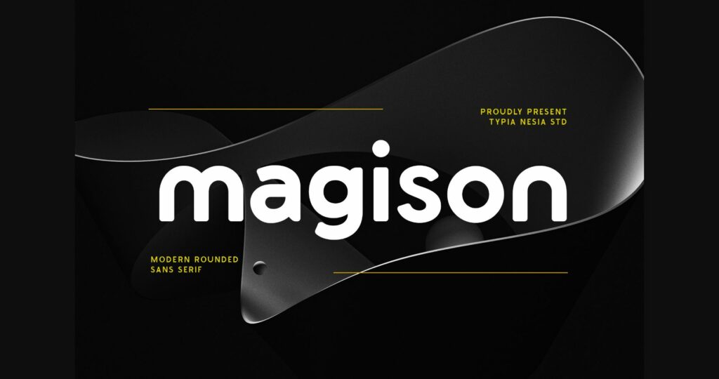 Magison Font Poster 3