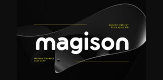 Magison Font Poster 1