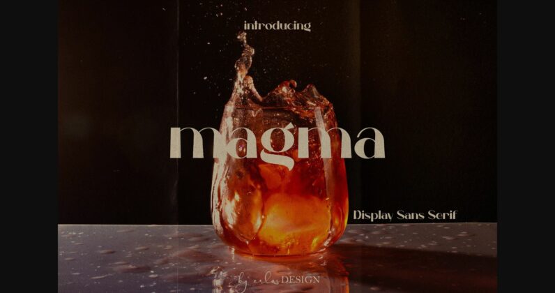 Magma Font Poster 3