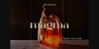 Magma Font Poster 1