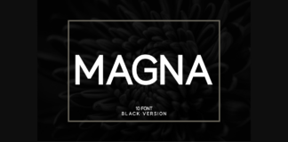 Magna Black Font Poster 1