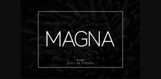 Magna Font Poster 1