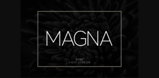 Magna Light Font Poster 1