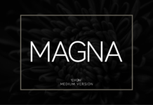 Magna Medium Font Poster 1