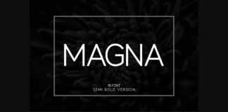 Magna Semi Bold Font Poster 1